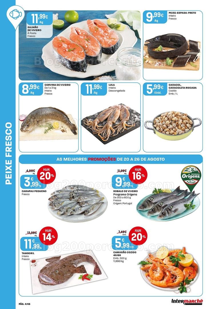 Antevisão Folheto INTERMARCHÉ Super Promoções de 20 a 26 agosto
