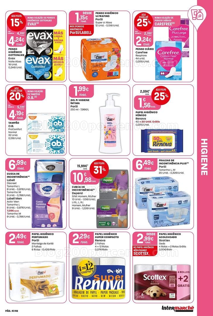Antevisão Folheto INTERMARCHÉ Super Promoções de 20 a 26 agosto