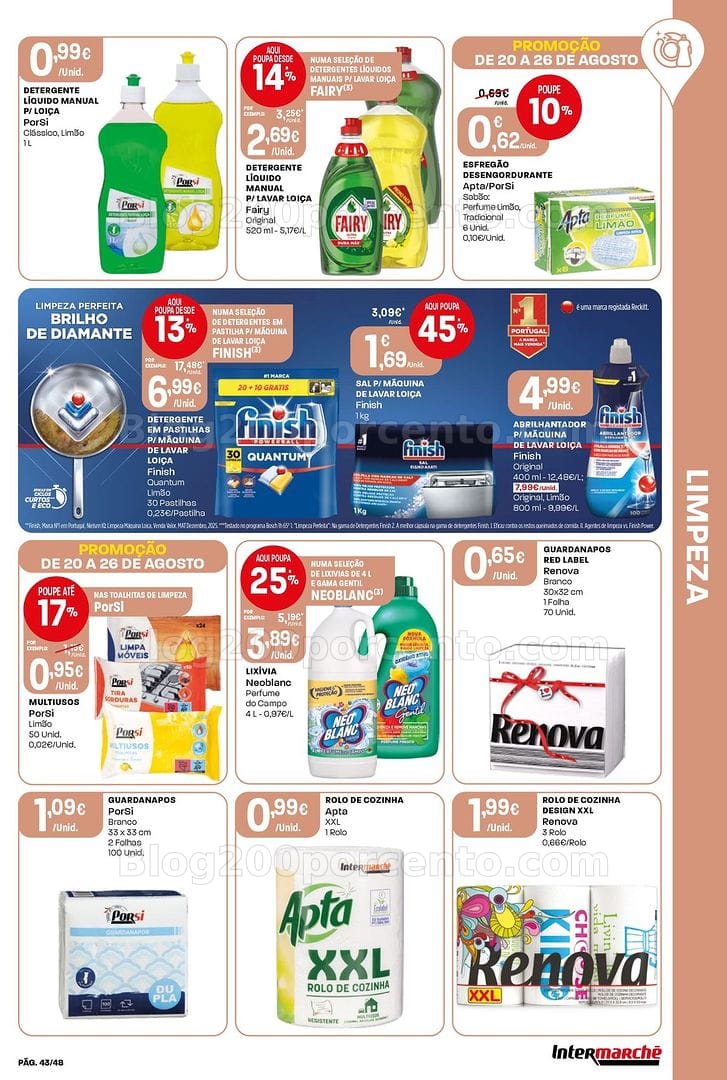 Antevisão Folheto INTERMARCHÉ Super Promoções de 20 a 26 agosto