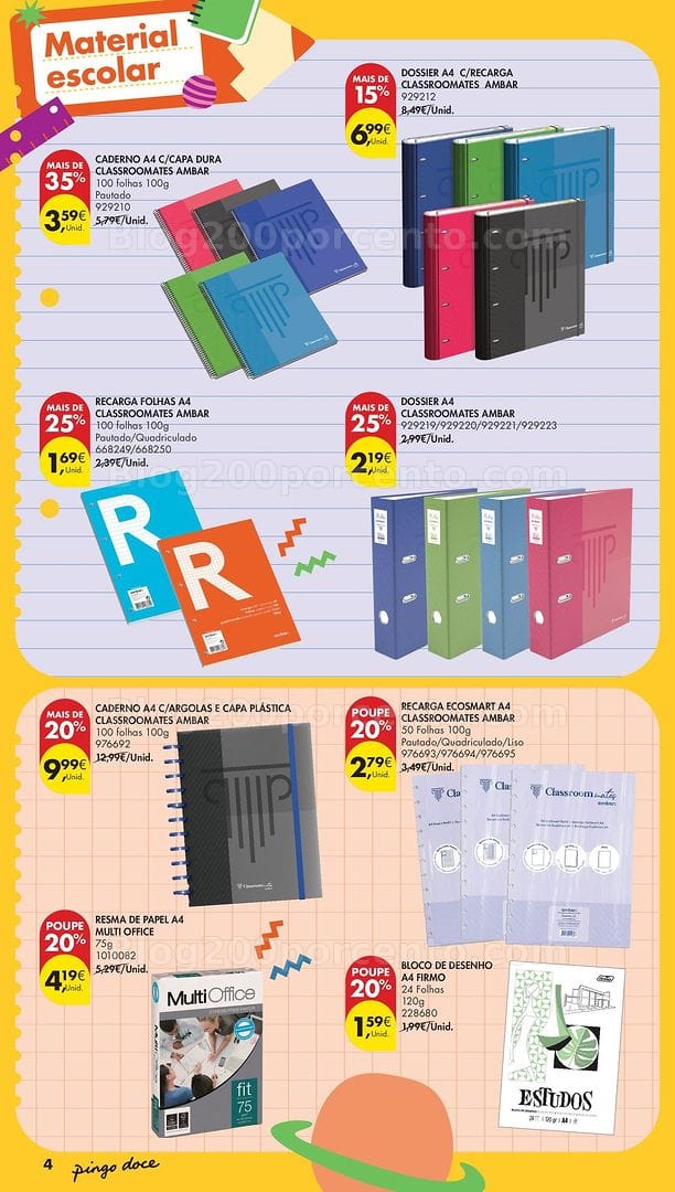 Antevisão Folheto PINGO DOCE Extra II Regresso às Aulas Promoções de 18 agosto a 21 setembro