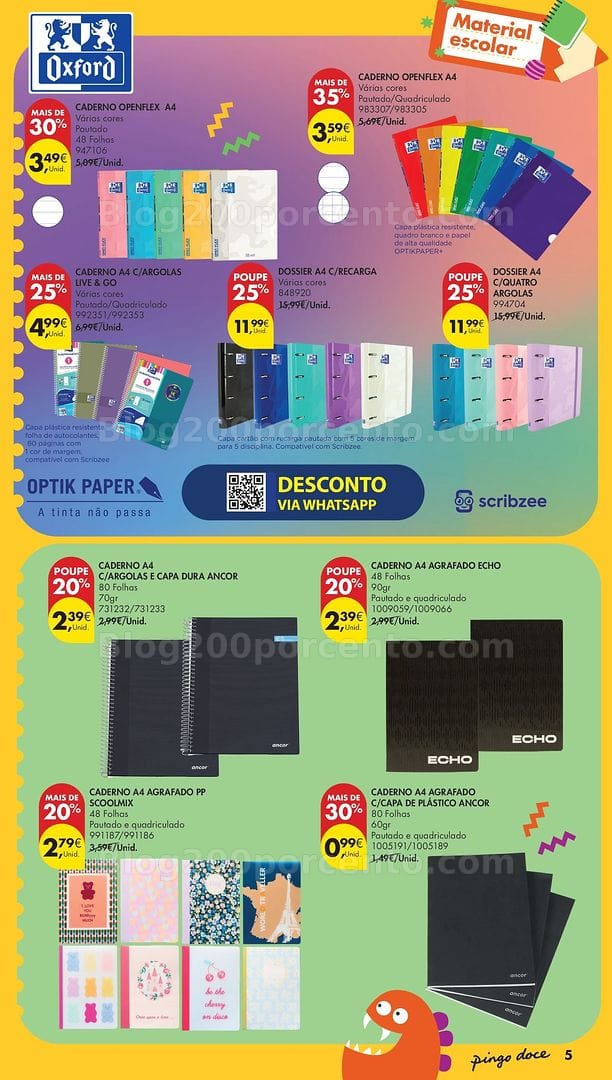 Antevisão Folheto PINGO DOCE Extra II Regresso às Aulas Promoções de 18 agosto a 21 setembro