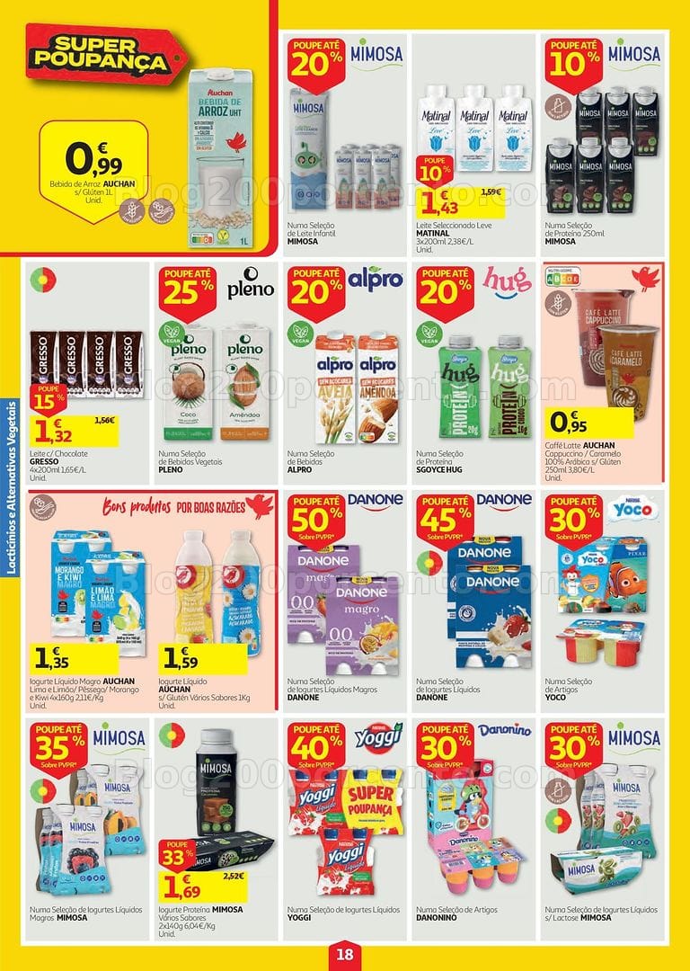 Antevisão Folheto AUCHAN Super Poupança Promoções de 13 a 19 agosto