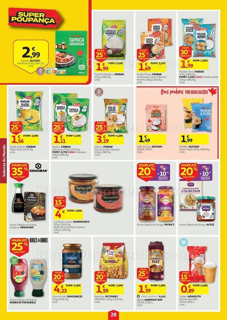 Antevisão Folheto AUCHAN Super Poupança Promoções de 13 a 19 agosto