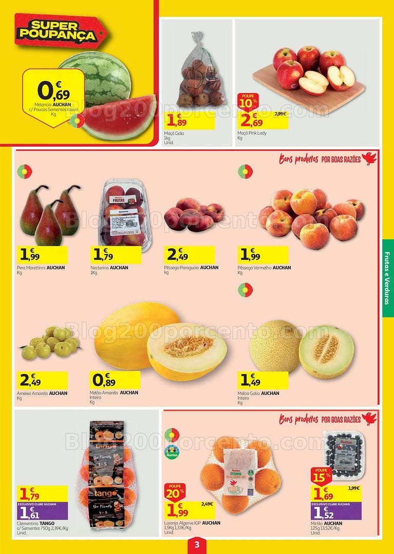 Antevisão Folheto AUCHAN Super Poupança Promoções de 13 a 19 agosto