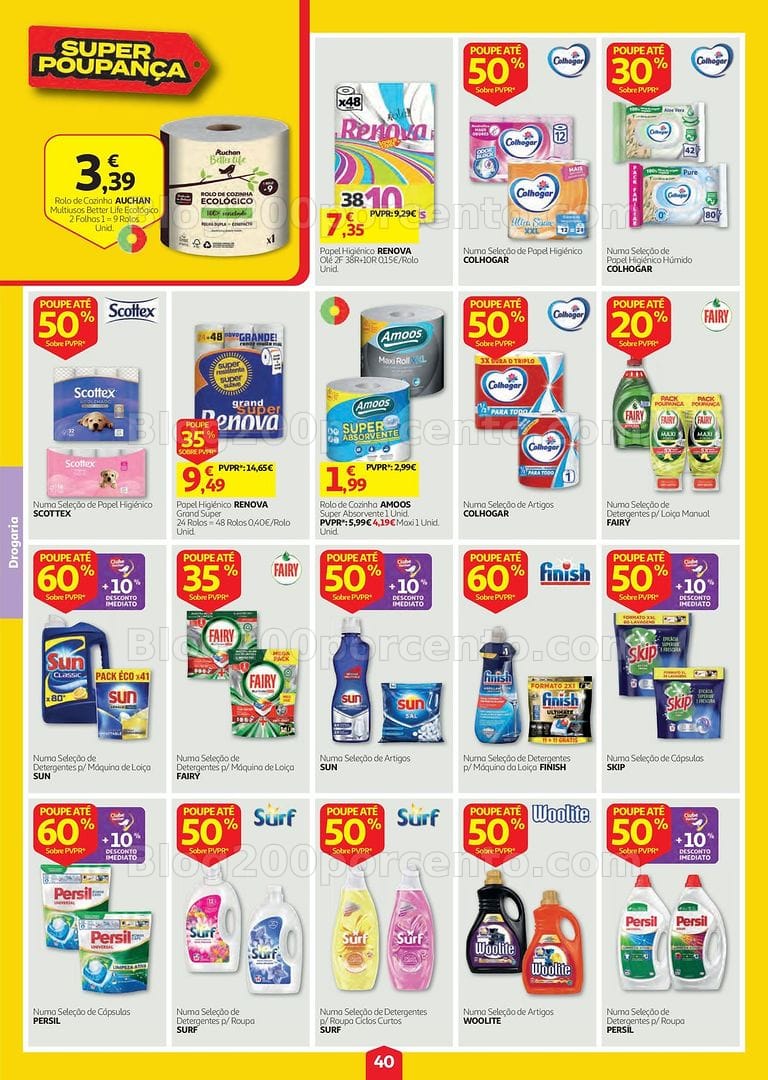Antevisão Folheto AUCHAN Super Poupança Promoções de 13 a 19 agosto