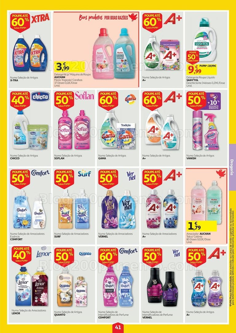 Antevisão Folheto AUCHAN Super Poupança Promoções de 13 a 19 agosto