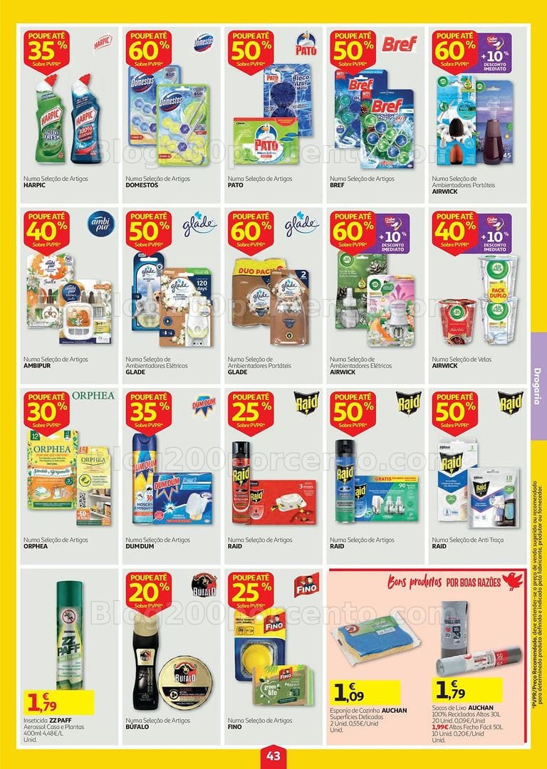 Antevisão Folheto AUCHAN Super Poupança Promoções de 13 a 19 agosto