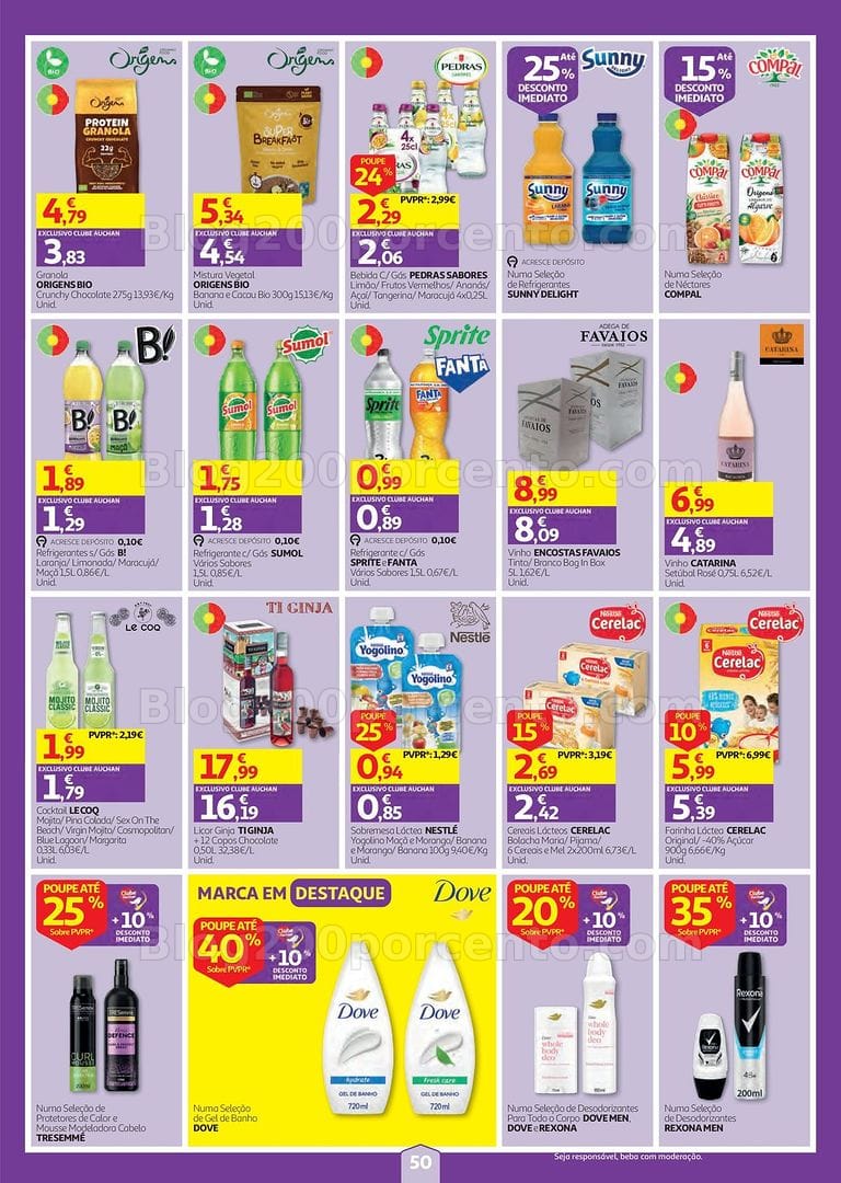 Antevisão Folheto AUCHAN Super Poupança Promoções de 13 a 19 agosto