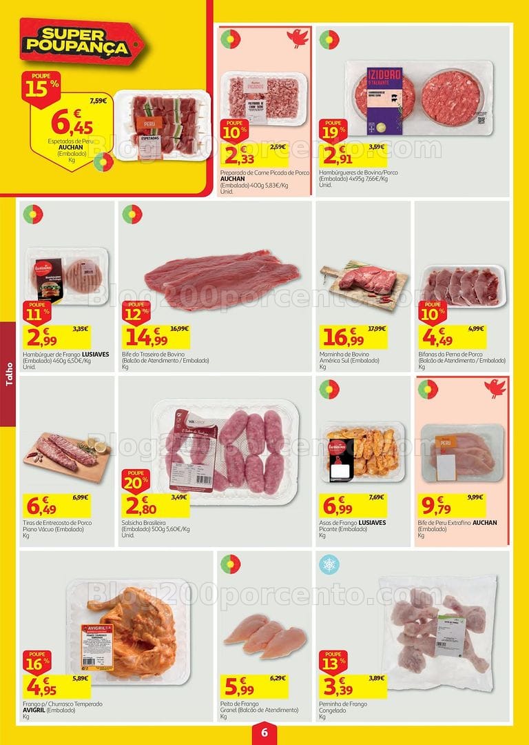 Antevisão Folheto AUCHAN Super Poupança Promoções de 13 a 19 agosto