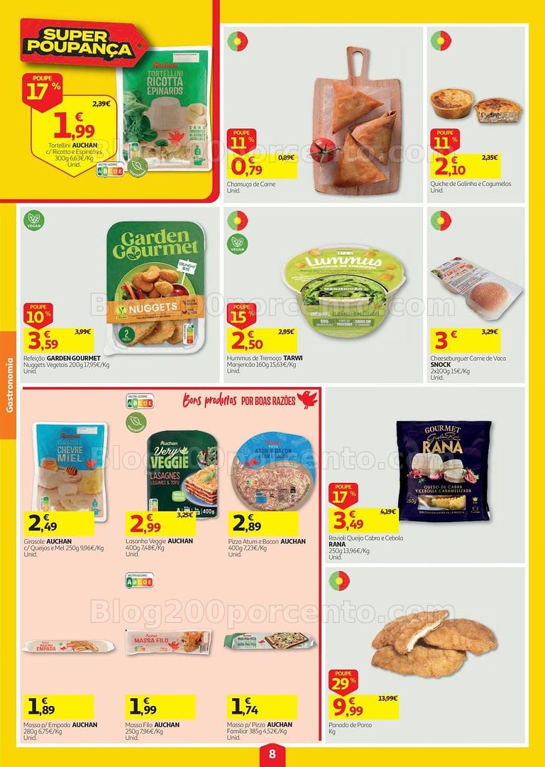 Antevisão Folheto AUCHAN Super Poupança Promoções de 13 a 19 agosto