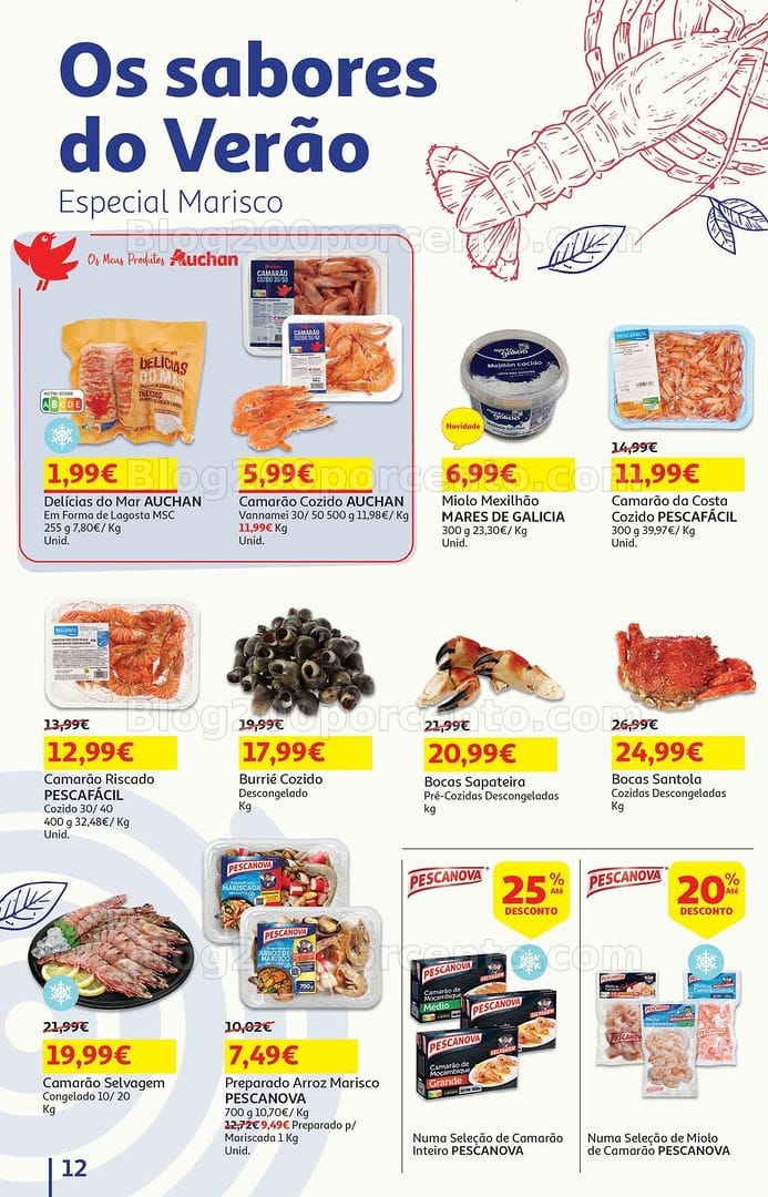 Antevisão Folheto AUCHAN Promoções de 5 a 18 agosto