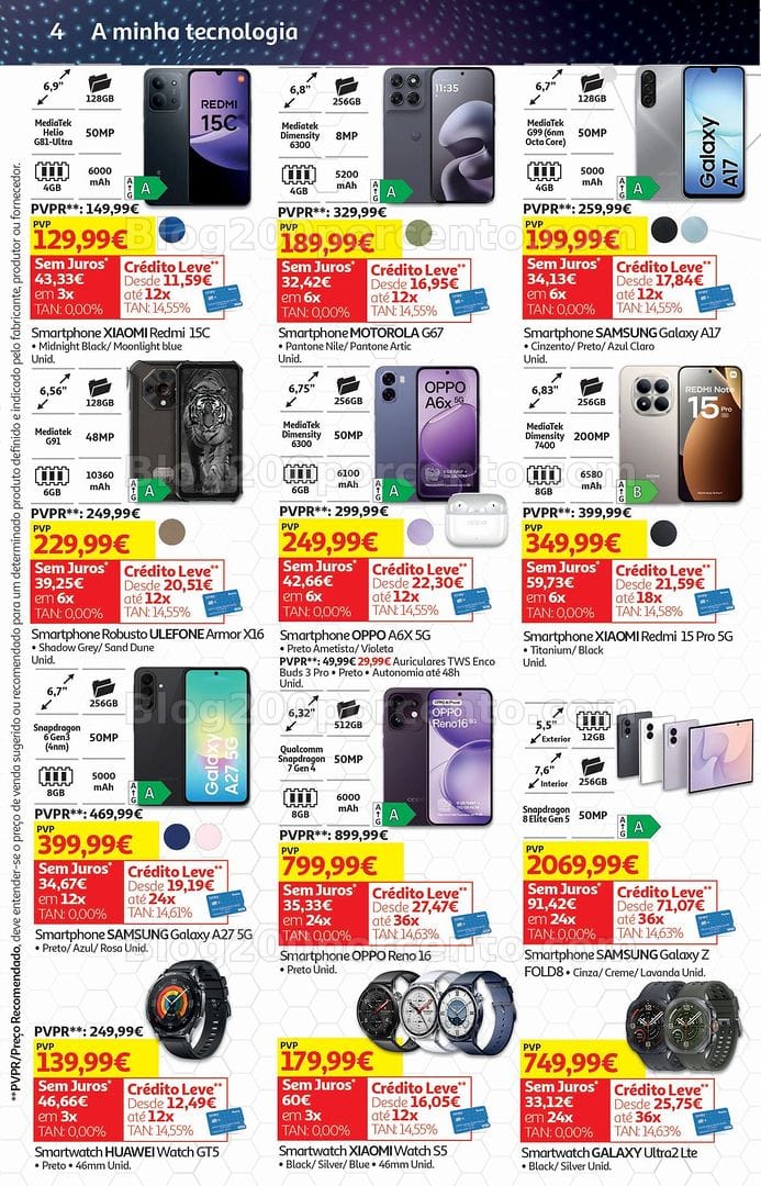 Antevisão Folheto AUCHAN Tecnologia Promoções de 5 a 18 agosto