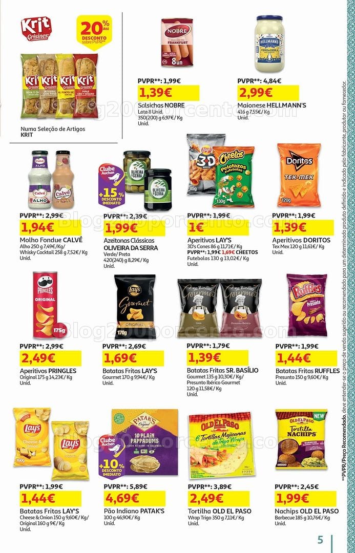 Antevisão Folheto AUCHAN Promoções de 5 a 18 agosto