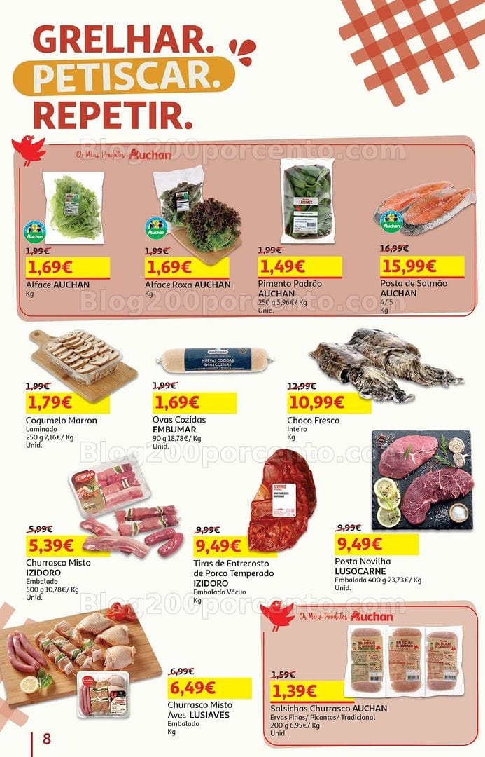 Antevisão Folheto AUCHAN Promoções de 5 a 18 agosto