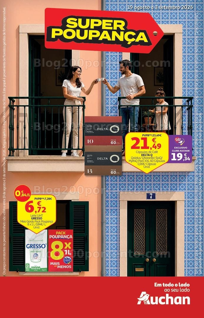 Antevisão Folheto AUCHAN Supermercado Promoções de 19 agosto a 3 setembro