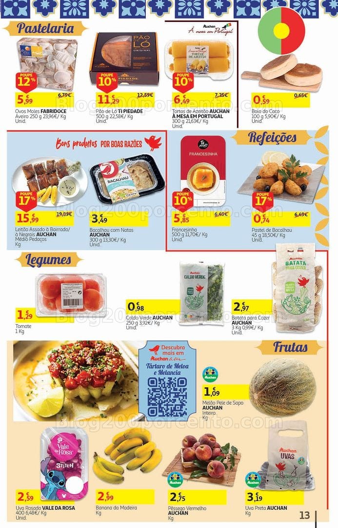 Antevisão Folheto AUCHAN Supermercado Promoções de 19 agosto a 3 setembro