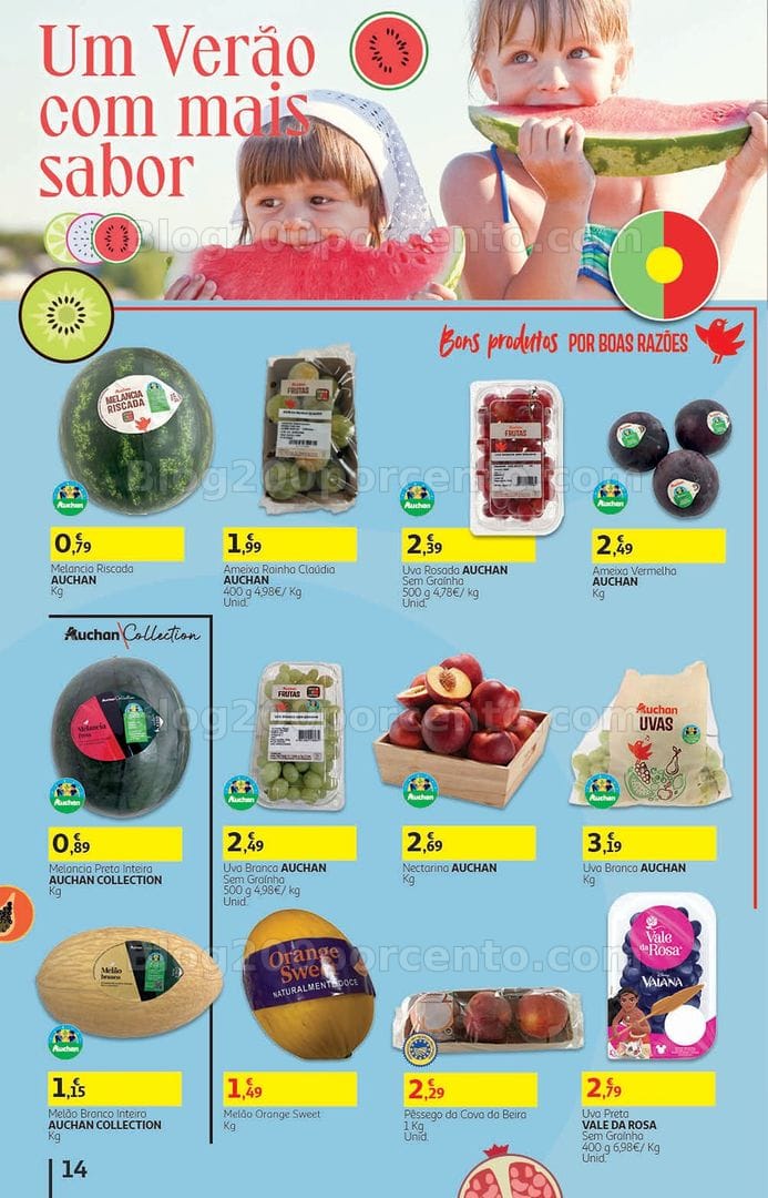 Antevisão Folheto AUCHAN Supermercado Promoções de 19 agosto a 3 setembro