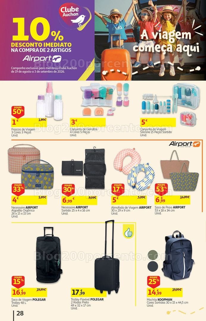 Antevisão Folheto AUCHAN Supermercado Promoções de 19 agosto a 3 setembro