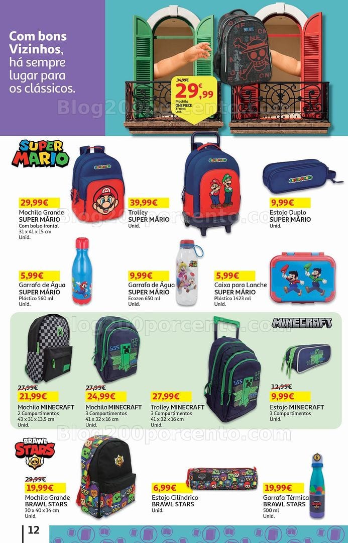 Antevisão Folheto AUCHAN Regresso às Aulas Promoções de 5 agosto a 2 setembro
