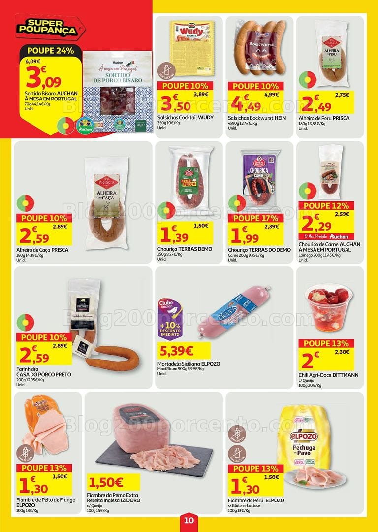 Antevisão Folheto AUCHAN Super Poupança Promoções de 6 a 12 agosto