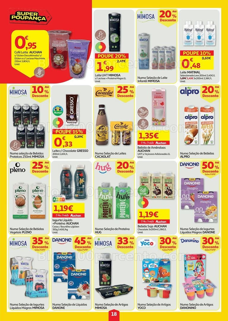 Antevisão Folheto AUCHAN Super Poupança Promoções de 6 a 12 agosto