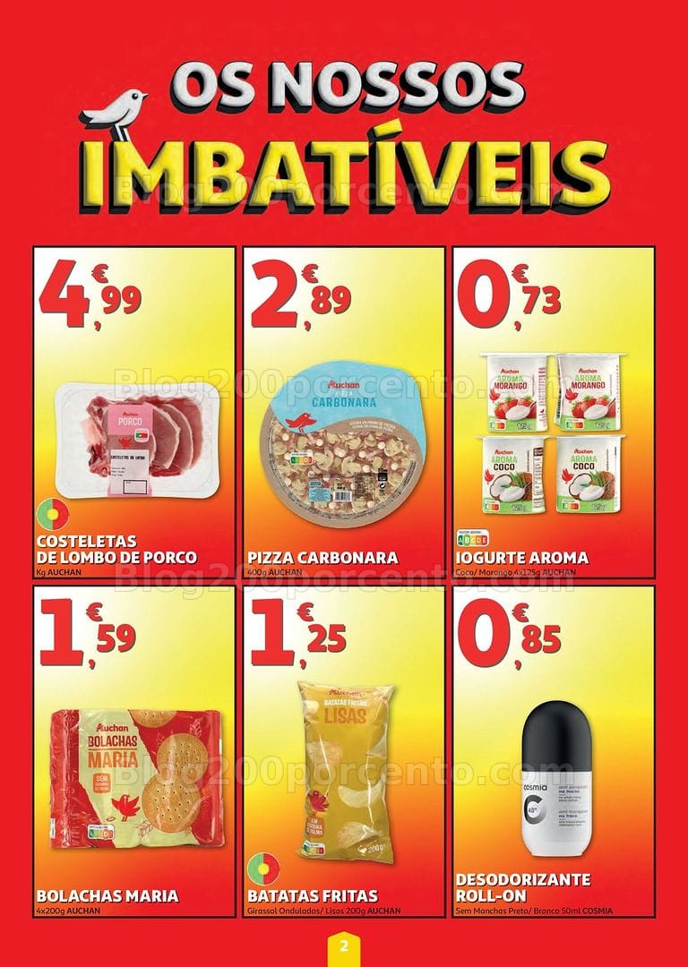 Antevisão Folheto AUCHAN Super Poupança Promoções de 6 a 12 agosto