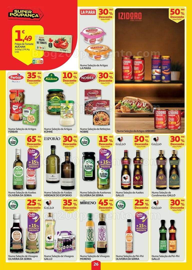 Antevisão Folheto AUCHAN Super Poupança Promoções de 6 a 12 agosto