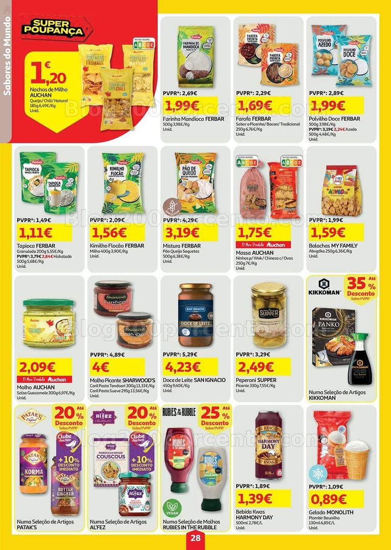 Antevisão Folheto AUCHAN Super Poupança Promoções de 6 a 12 agosto