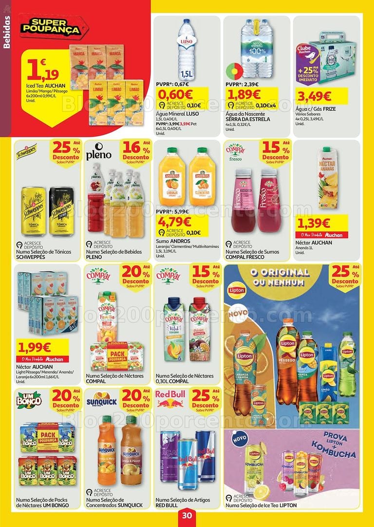 Antevisão Folheto AUCHAN Super Poupança Promoções de 6 a 12 agosto