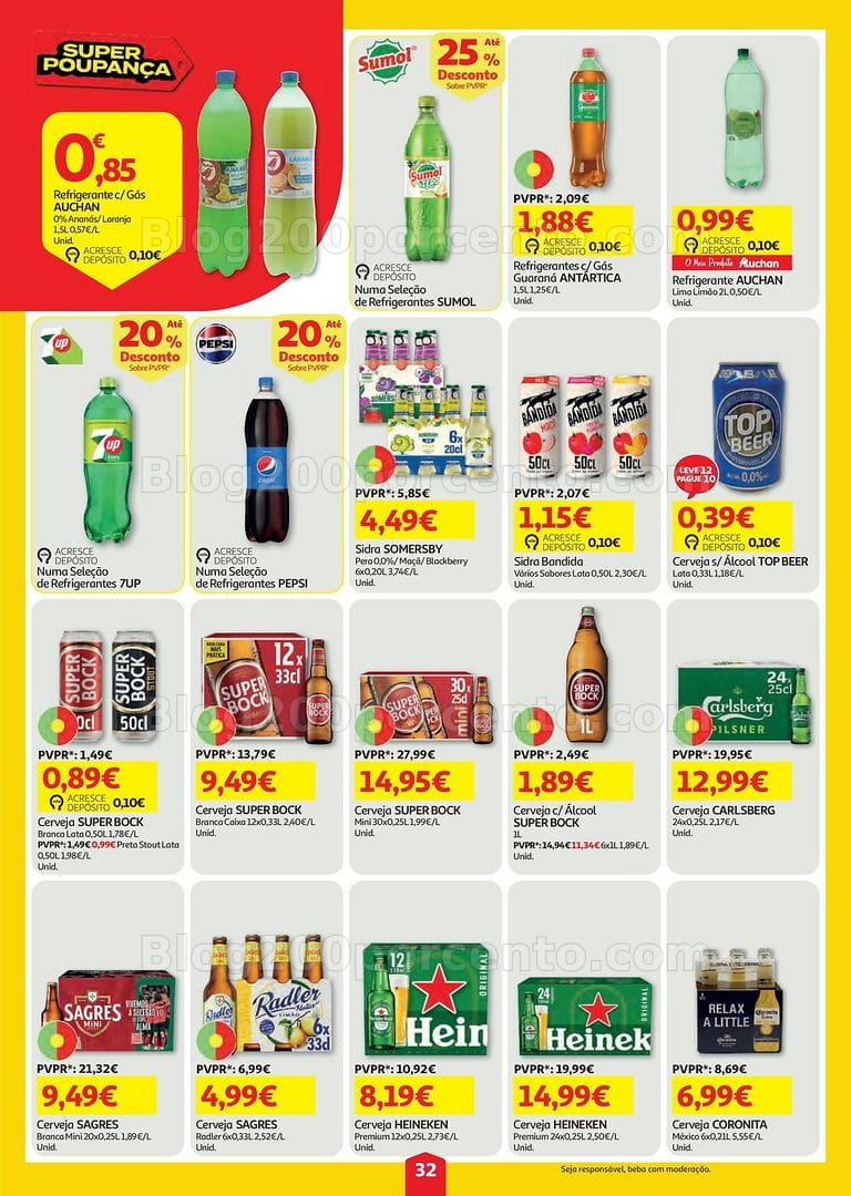 Antevisão Folheto AUCHAN Super Poupança Promoções de 6 a 12 agosto