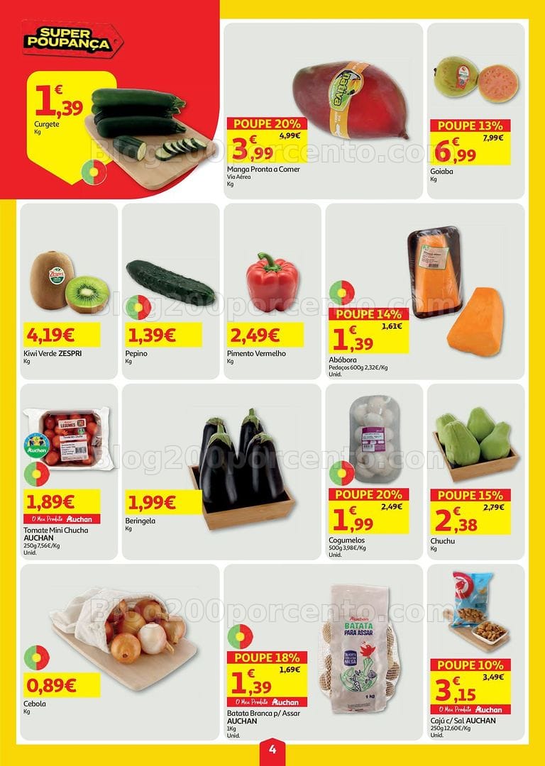 Antevisão Folheto AUCHAN Super Poupança Promoções de 6 a 12 agosto