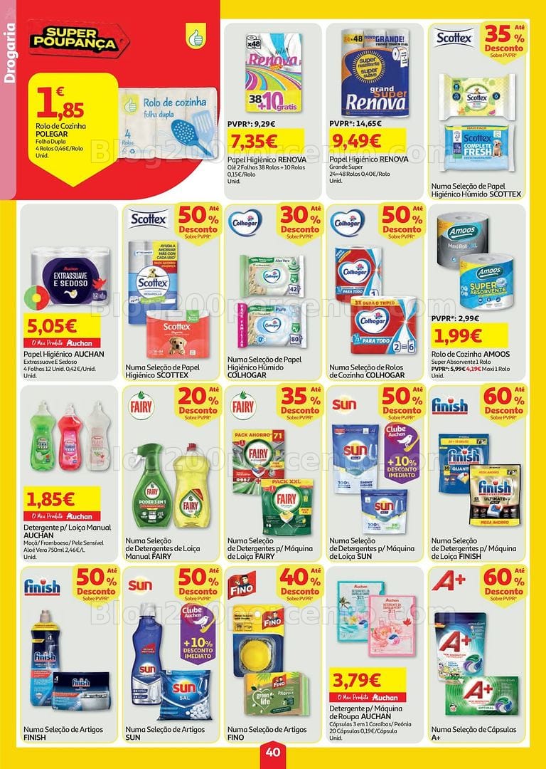 Antevisão Folheto AUCHAN Super Poupança Promoções de 6 a 12 agosto