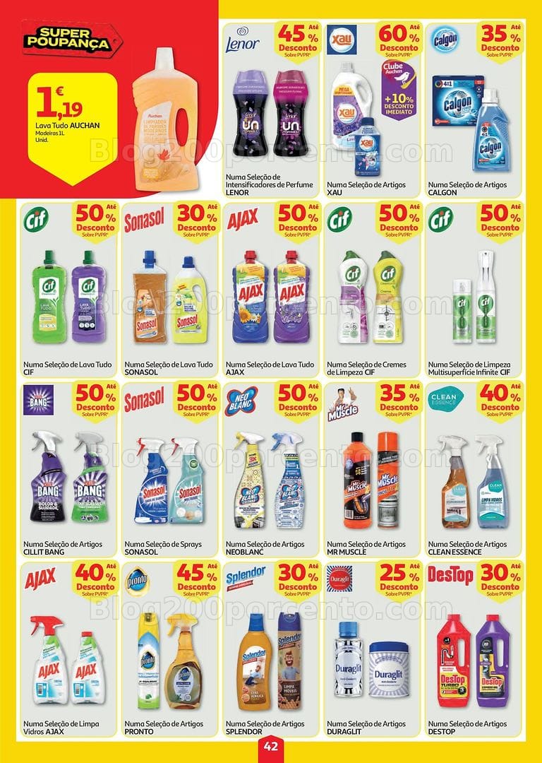Antevisão Folheto AUCHAN Super Poupança Promoções de 6 a 12 agosto