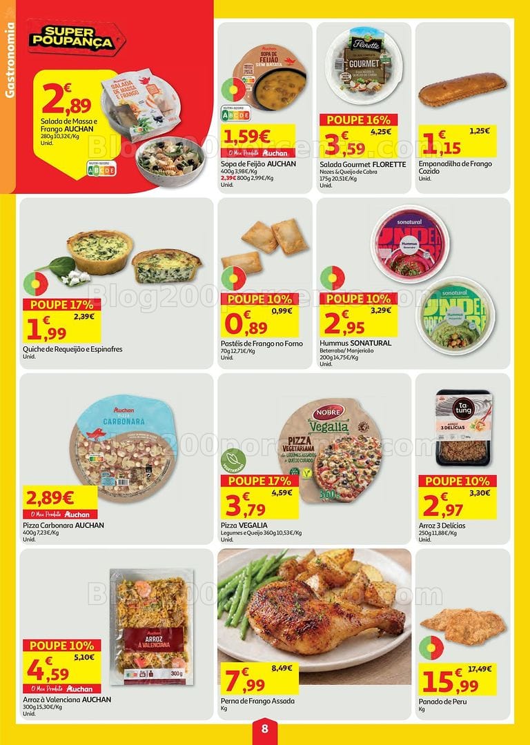 Antevisão Folheto AUCHAN Super Poupança Promoções de 6 a 12 agosto