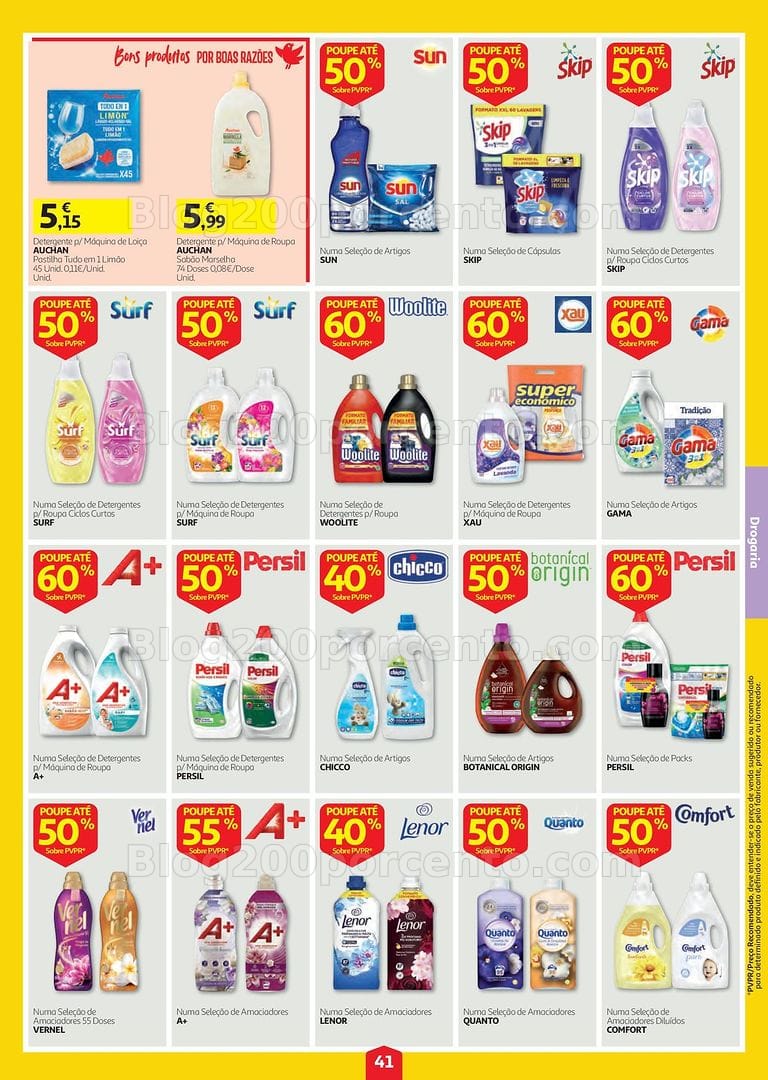 Antevisão Folheto AUCHAN Super Poupança Promoções de 20 a 26 agosto