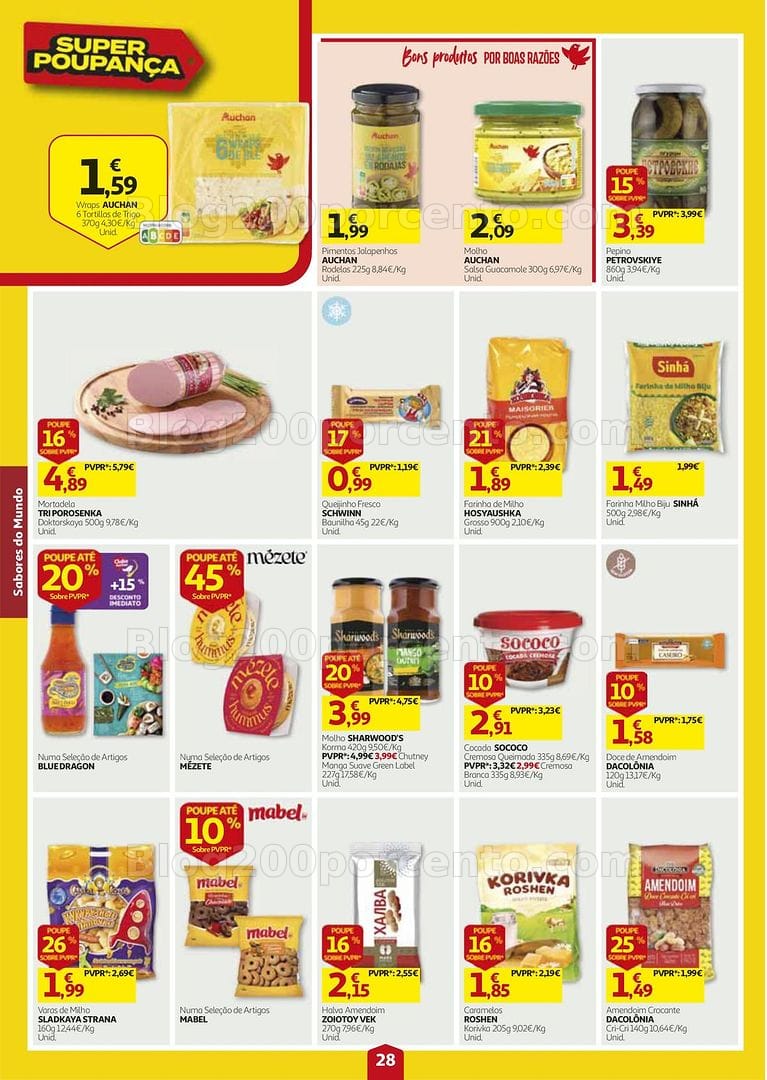 Antevisão Folheto AUCHAN Super Poupança Promoções de 27 agosto a 2 setembro