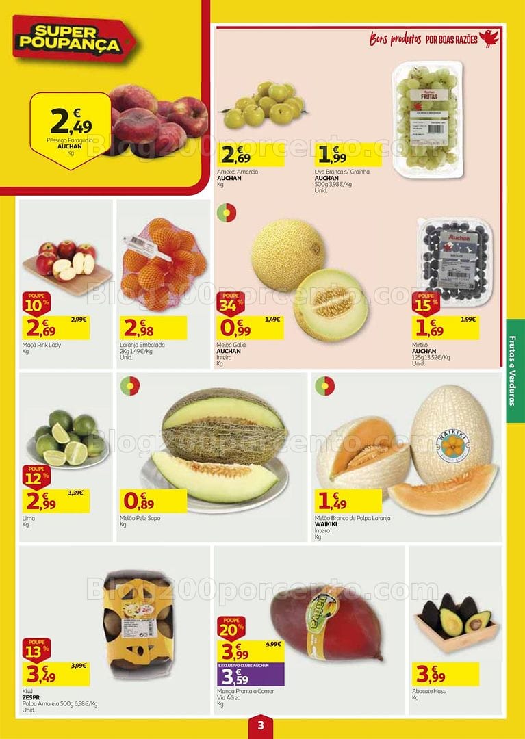 Antevisão Folheto AUCHAN Frescos da Semana Promoções de 27 agosto a 2 setembro