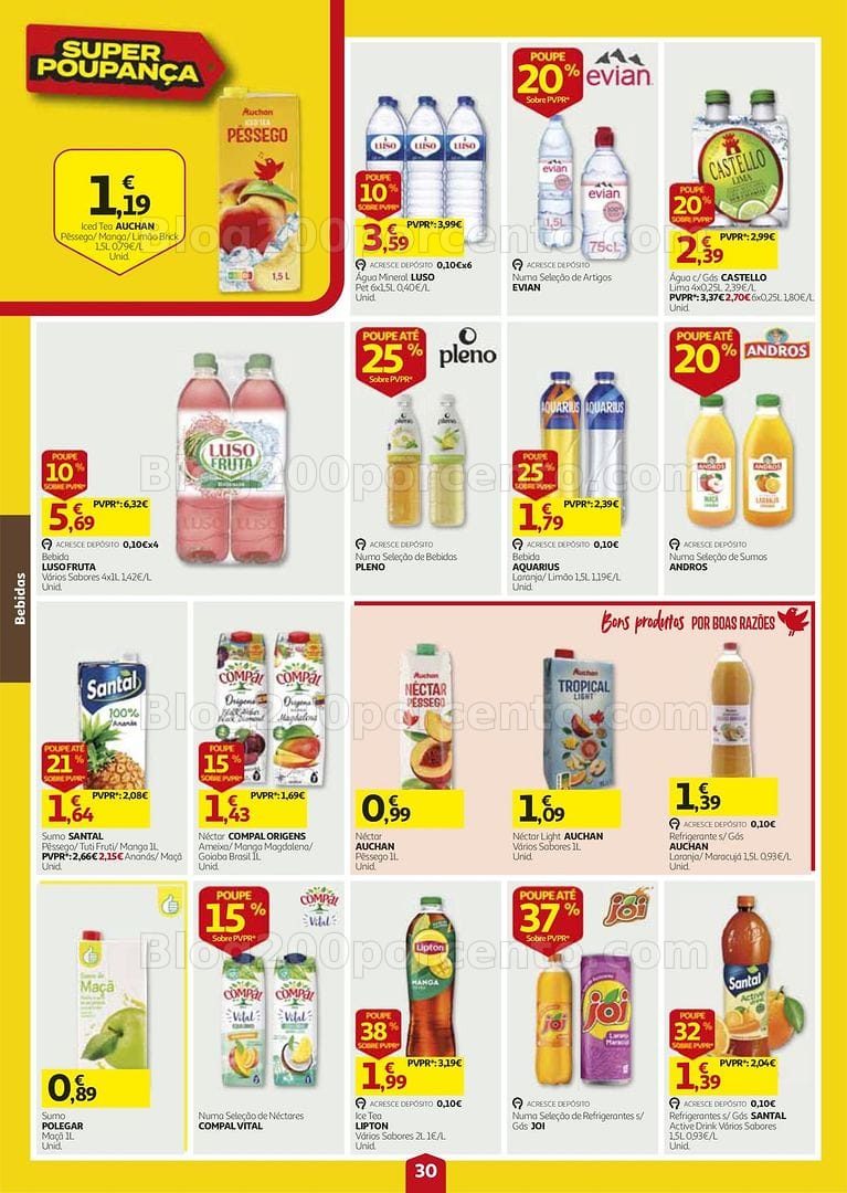 Antevisão Folheto AUCHAN Super Poupança Promoções de 27 agosto a 2 setembro