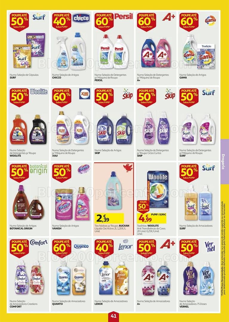 Antevisão Folheto AUCHAN Super Poupança Promoções de 27 agosto a 2 setembro