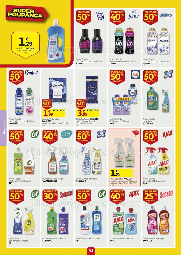 Antevisão Folheto AUCHAN Super Poupança Promoções de 27 agosto a 2 setembro