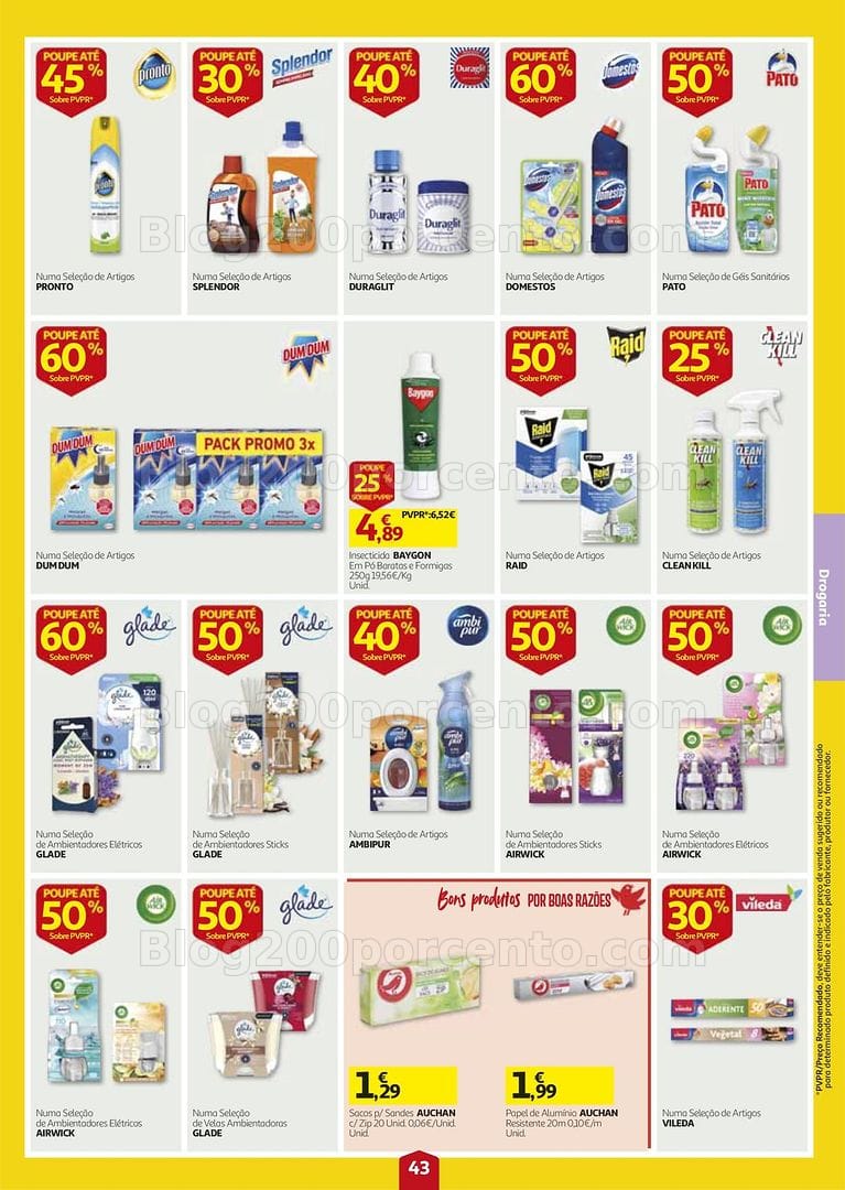 Antevisão Folheto AUCHAN Super Poupança Promoções de 27 agosto a 2 setembro