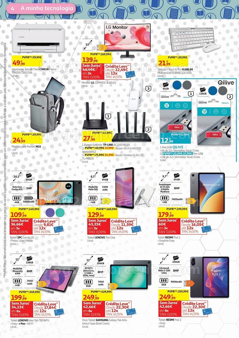 Antevisão Folheto AUCHAN Tecnologia Promoções de 19 agosto a 3 setembro