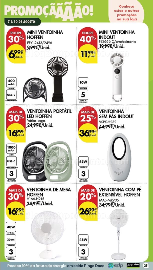 Antevisão Folheto PINGO DOCE Bazar Promoções Fim de Semana - 7 a 10 agosto