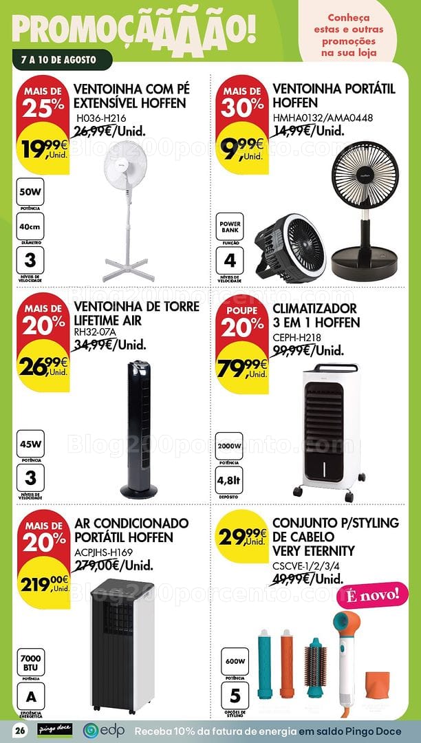 Antevisão Folheto PINGO DOCE Bazar Promoções Fim de Semana - 7 a 10 agosto