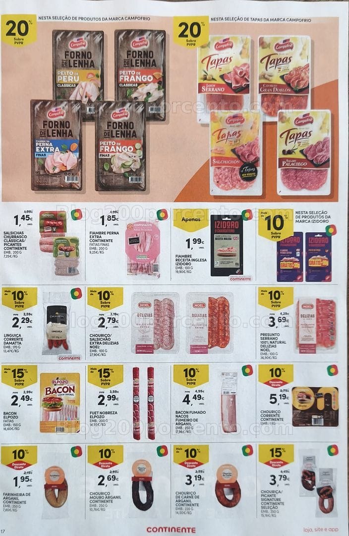 Antevisão Folheto CONTINENTE Promoções de 11 a 17 agosto