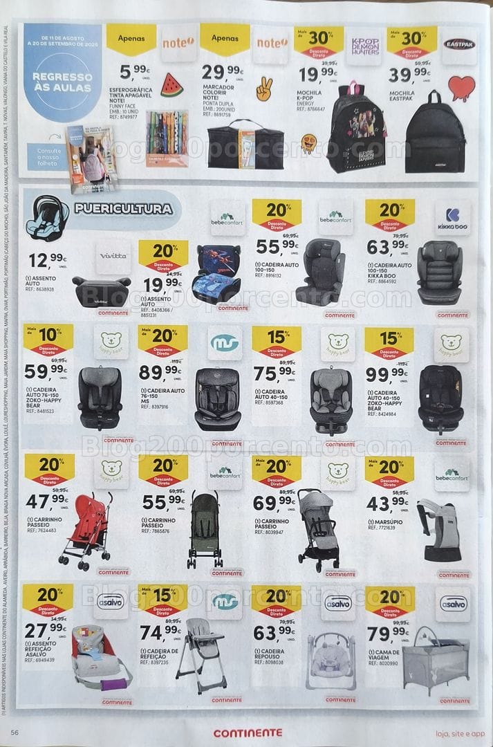 Antevisão Folheto CONTINENTE Promoções de 11 a 17 agosto