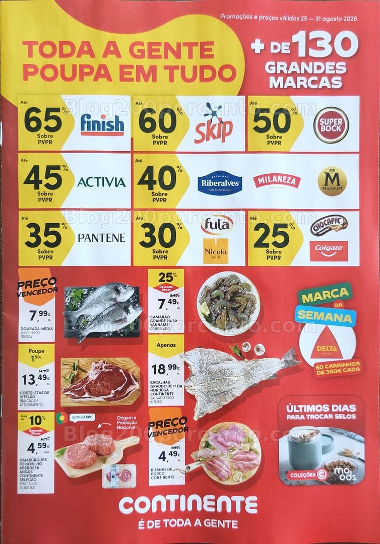Antevisão Folheto CONTINENTE Promoções de 25 a 31 agosto