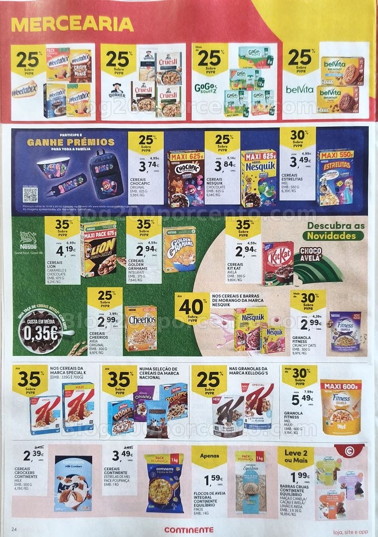 Antevisão Folheto CONTINENTE Promoções de 25 a 31 agosto