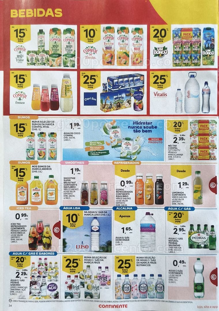 Antevisão Folheto CONTINENTE Promoções de 25 a 31 agosto