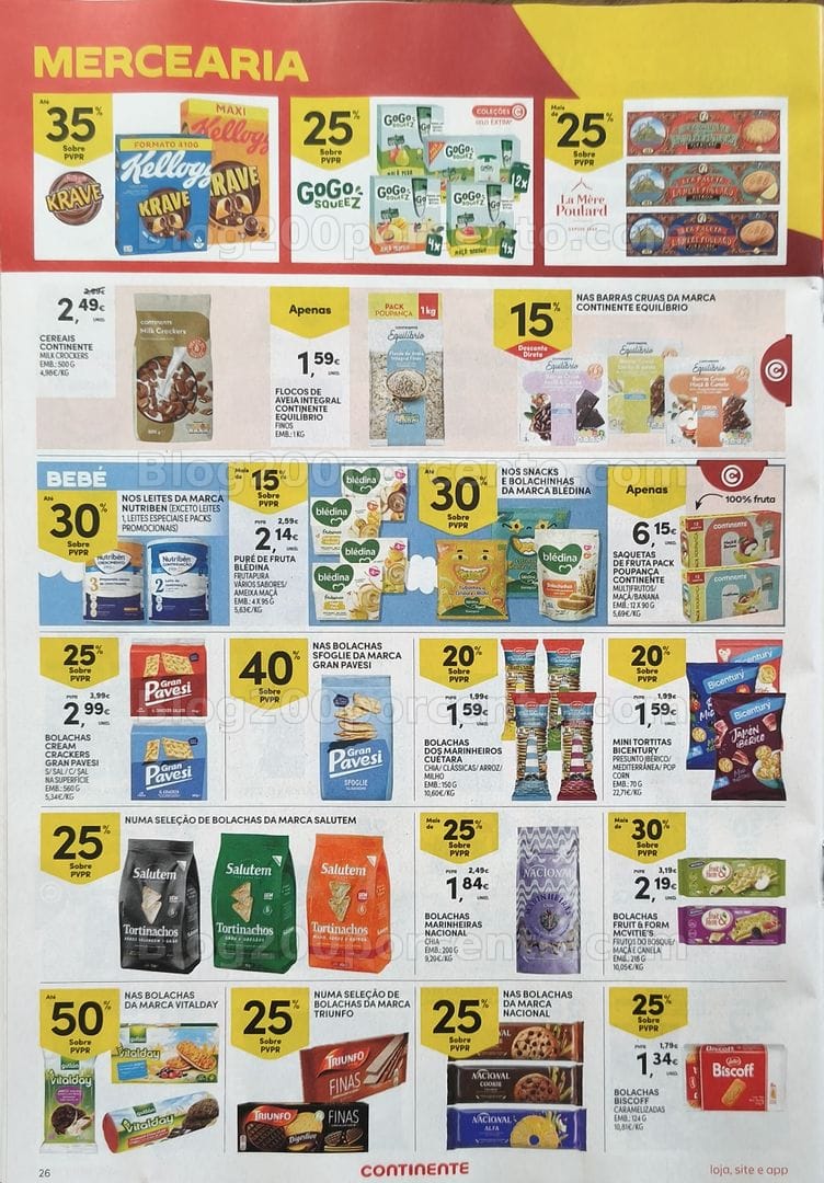 Antevisão Folheto CONTINENTE Promoções de 4 a 10 agosto